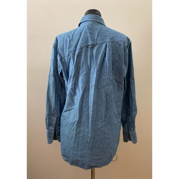 [Boy. by Band of Outsiders] Chambray Button Down Shirt - ASO Emma Watson - Picture 4 of 6